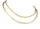 Collier Collier sautoir en or jaune de 75 cm 58 Facettes