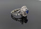 Bague 50 Bague or gris et platine, saphir, diamants 58 Facettes