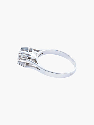 Bague 52 BAGUE SOLITAIRE DIAMANT STYLE ART DECO 58 Facettes