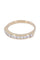 Bague 51 Demi alliance or jaune et diamants 58 Facettes 088451
