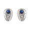 Boucles d'oreilles Boucles d'oreilles Puces Or blanc Saphir, Diamant 58 Facettes 3748553CN