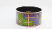 Bracelet Bracelet Hermès manchette en métal argenté émaillé - Ref 30191 58 Facettes