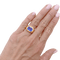Bague 52 Bague or jaune et saphir ceylan 2,79 cts. 58 Facettes 34689