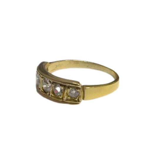Bague 54 BAGUE DE DESIGN CONTEMPORAIN DU XXE SIÈCLE en OR 18 carats avec DIAMANTS 58 Facettes DMAR5