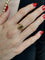 Bague 57 BAGUE MARQUISE SAPHIRS ET DIAMANTS 58 Facettes 087321