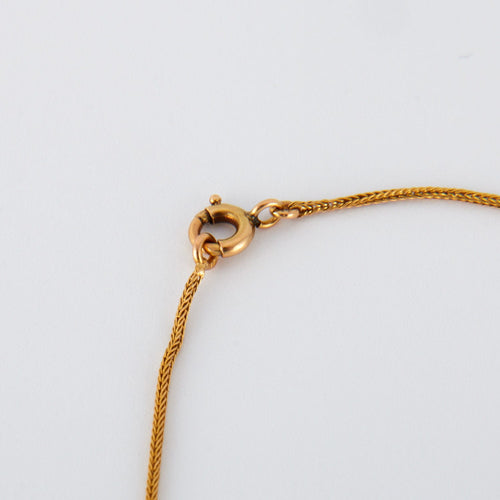Collier Chaîne ancienne en or jaune 18 carats à 3 éléments 58 Facettes