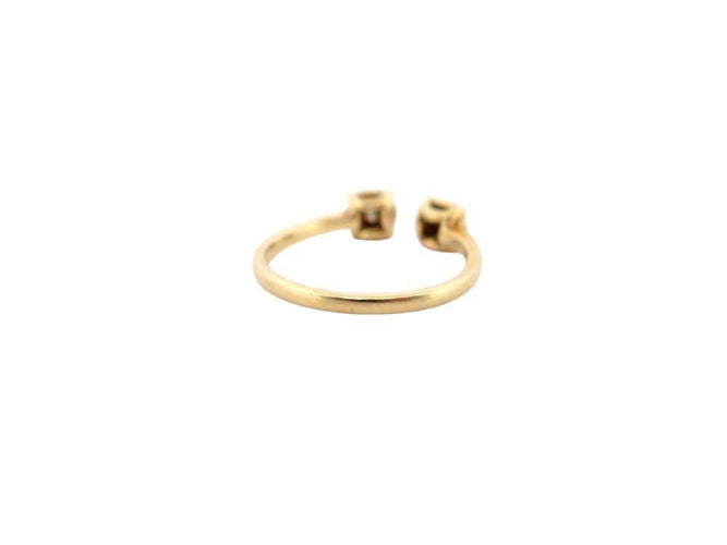 Bague 54 bague juliette juju j0306y 5mm en or jaune 18k & diamants 0.25ct 58 Facettes 267116