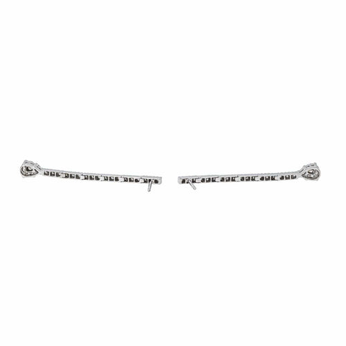 Boucles d'oreilles Boucles d'oreilles  Pendantes Or blanc Diamant 58 Facettes 4410628CN