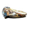 Bague Bague or jaune, Diamants, Topaze Bleue 58 Facettes 7861 A