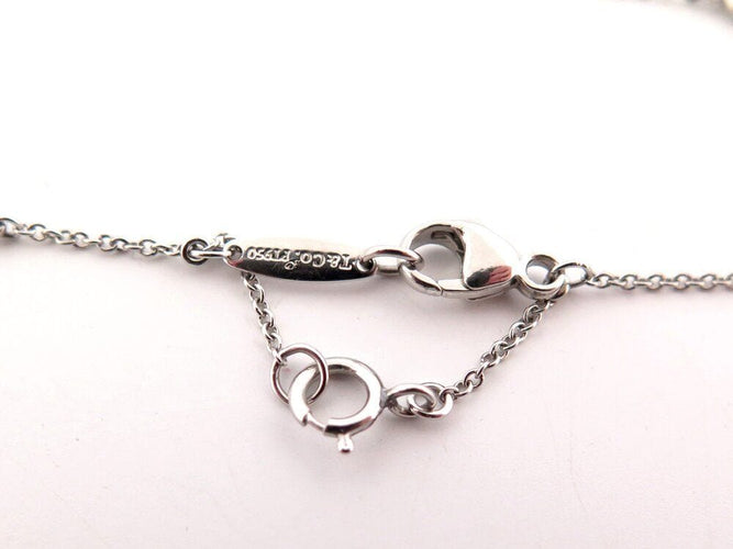 Bracelet bracelet TIFFANY & CO  by the yard en platine 5 diamants 1 ct 58 Facettes 265942