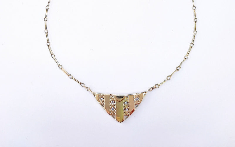 Collier Collier Art Déco en or jaune 58 Facettes Coll.ArtDec.1426