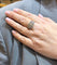 Bague Bague ancienne or blanc jarretière diamants 58 Facettes