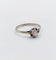 Bague 53 Bague solitaire Art Déco or blanc et platine, diamant taille ancienne 58 Facettes A05635