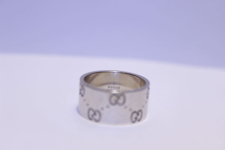 Bague 51 Bague GUCCI Or blanc 58 Facettes