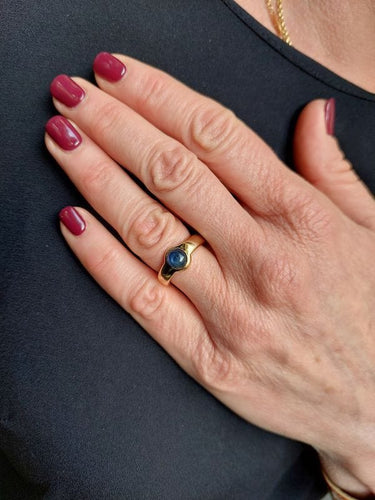 Bague 56 BAGUE SAPHIR ÉTOILÉ 58 Facettes 082571