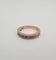Bague 54 Bague or rose sertie de diamants et saphir multi-couleur 58 Facettes