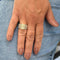 Bague 55 Bague en or jaune et blanc avec diamants 58 Facettes