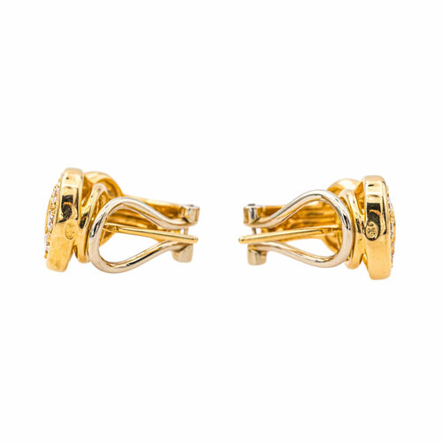 Boucles d'oreilles Boucles d'oreilles Noeud Or jaune Diamant 58 Facettes 4298886CN