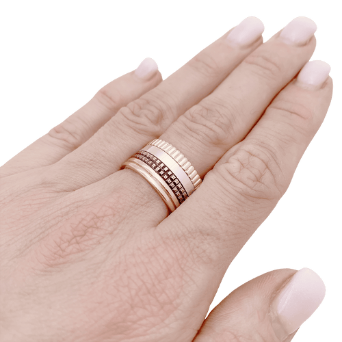 Bague 56 Bague Boucheron "Quatre Classique Large" trois ors. 58 Facettes 34501