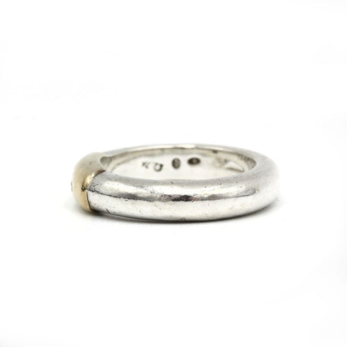 Bague 54 Bague Argent & Or jaune - LALAOUNIS 58 Facettes 220196R