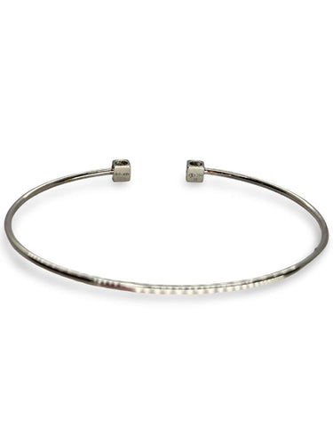 Bracelet Bracelet Dinh Van "Le Cube" or blanc et diamants 0,24 ct 58 Facettes 1219