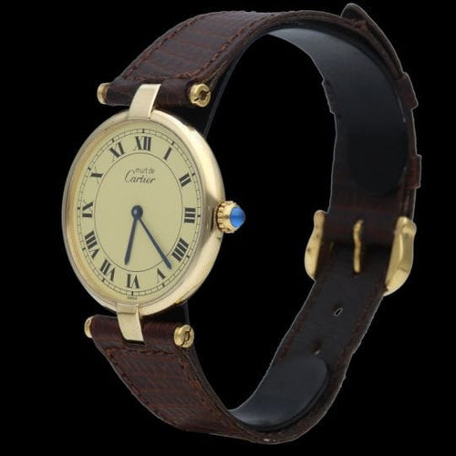 Montre Cartier Montre Must De Cartier Vermeil 58 Facettes MT43897