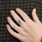 Bague 54 Bague style Art Déco or jaune, diamants et émeraudes. 58 Facettes