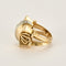 Bague 51 Bague Tank en or rose, platine et diamants 58 Facettes GU001