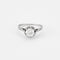 Solitaire or blanc et diamant