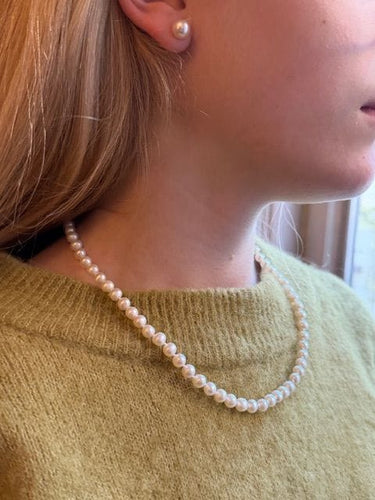 Collier Tour de cou en perles et fermoir XIXéme 58 Facettes