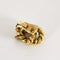 HERMES - GEORGES LENFANT- Rare Paire de boucles d'oreilles en or jaune tressé.