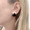 Boucles d'oreilles Clips d'oreilles vintage, or jaune, onyx, diamants. 58 Facettes 34718
