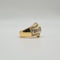 Bague 54 Bague or jaune, diamants ronds et diamants baguettes 58 Facettes