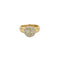 Bague 52.5 Bague dôme en or jaune et or blanc 18K 58 Facettes CAL2280