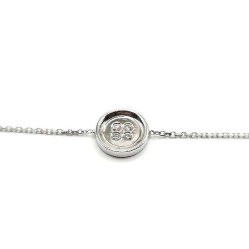 Bracelet Bracelet or blanc diamants signé Ely Bela 58 Facettes