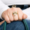 Bague 54 BRY - Bague toi et moi en or jaune, émeraudes et diamants 58 Facettes 250104