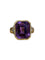 Bague 55 Importante bague, en or jaune, améthyste et diamants 58 Facettes