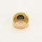 Bague 46 Bague chevalière en or jaune et saphir 58 Facettes MAN1695X3
