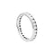 Bague 54 Alliance tour complet platine et diamants. 58 Facettes 35121