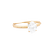 Bague 52 Bague solitaire or jaune, diamant ovale. 58 Facettes 34668