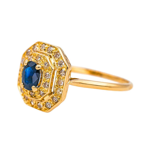 Bague 52 Bague Or rose Saphir, Diamant 58 Facettes 4635512CN