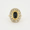 Bague 52.5 Bague pompadour saphir et diamants 58 Facettes 127210110172