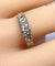 Bague 55 Bague jonc en or jaune 18 carats sertie de 5 diamants, vers 1900 58 Facettes AB512