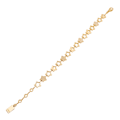 Bracelet Bracelet Fred, "Star", or jaune et diamants. 58 Facettes 35028