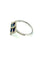 Bague 55 Bague Or Blanc 14K Saphir et Diamants 58 Facettes