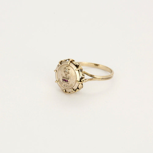 Augis - Bague Chevalière en or blanc