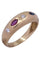 Bague Bague Jonc - Rubis, saphir et diamants 58 Facettes 082811