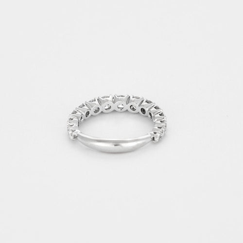 Bague 53 Bague type jarretière en or gris et diamants 58 Facettes BEA3623X2