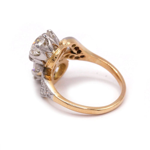 Bague 52 Bague Toi et Moi or jaune et diamants 58 Facettes 1046