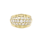 Bague or jaune, diamants.